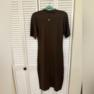 Nike Women's Chocolate Brown Midi Dress